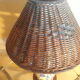 Asian lamp painted with hand naive flower