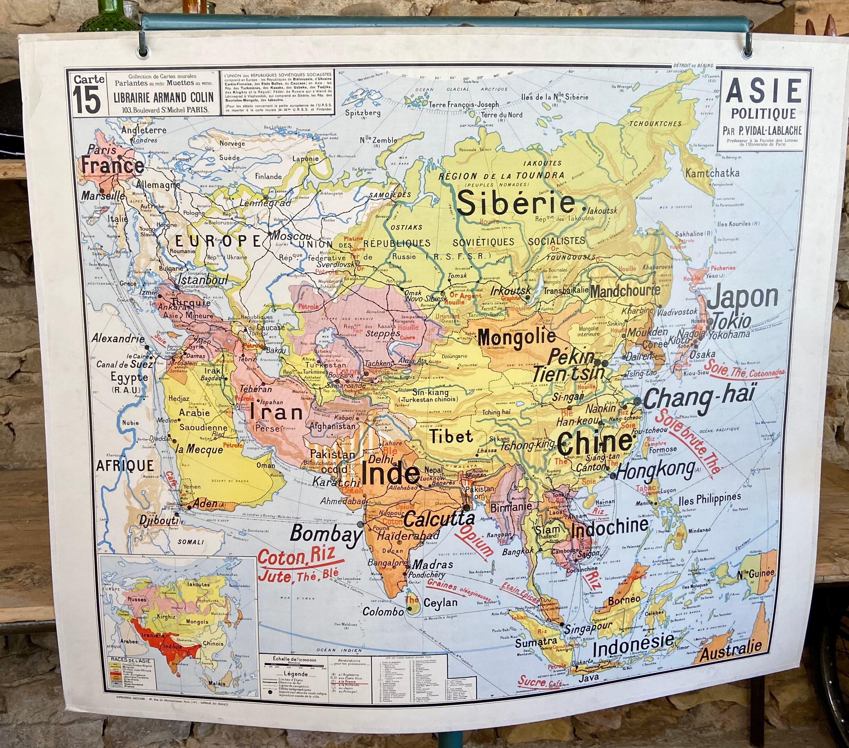 Map asia - vidal- lablache