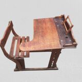 Modernist mahogany school desk