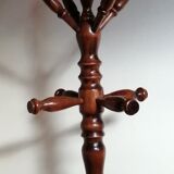Coat rack on foot 1950-60, in turned wood