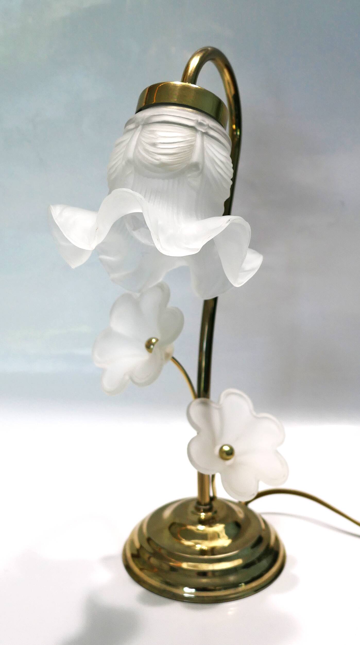 1980s swan neck table lamp