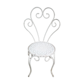 Chaise de jardin en fer forgé