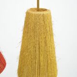 Floor lamp with brass base, 1950s