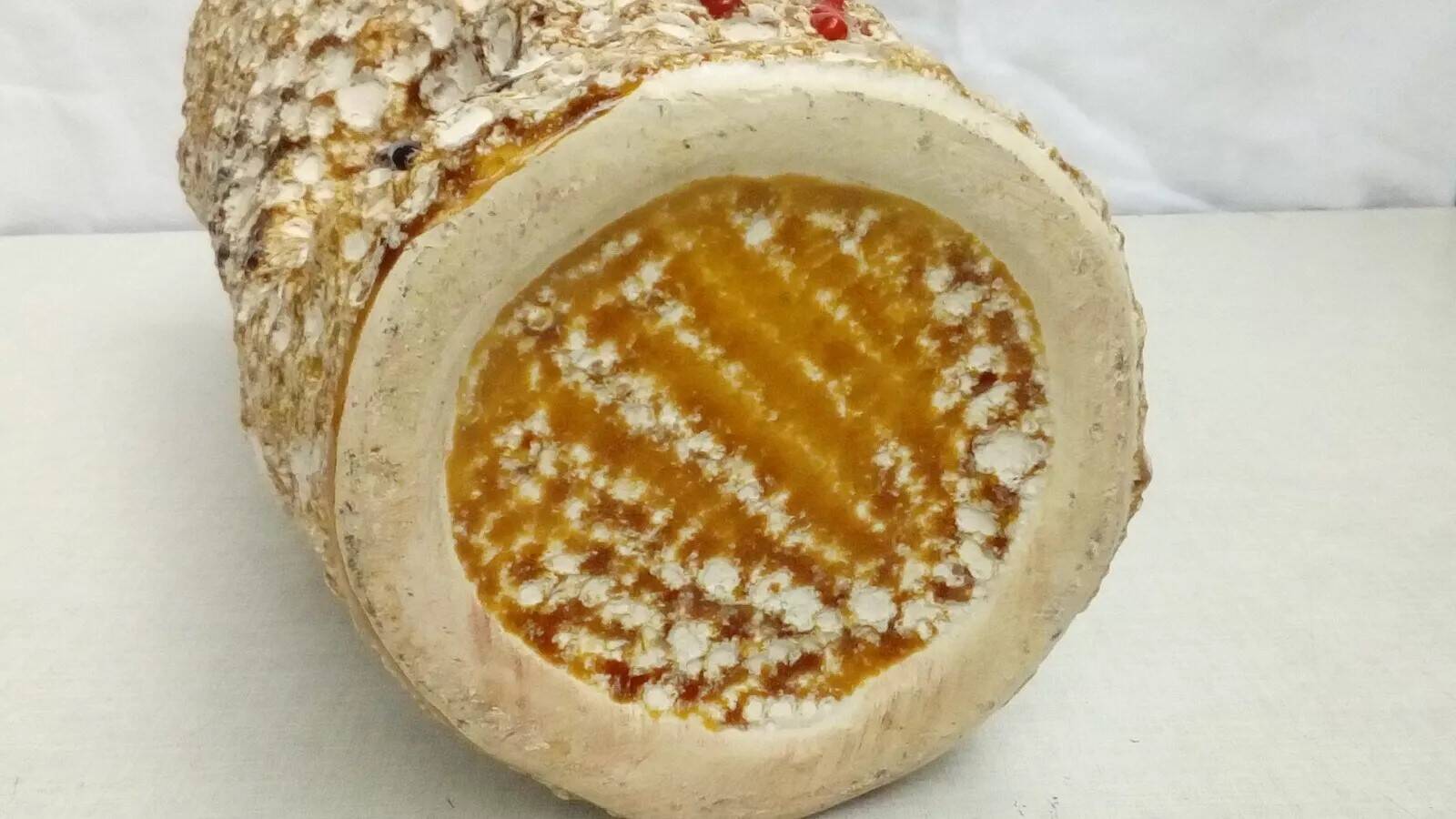 Vase in ceramic foam fat lava vallauris 60's