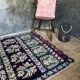 Romanian floral rug with pigeons handwoven in wool