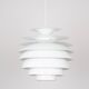 Danish vintage pendant light Barcelona by Bent Karlby, Lyfa, 1960s