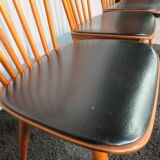 Set of 3 Baumann chairs model "Minuet"