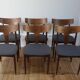 Set of 6 vintage Scandinavian teak chairs by Samcom, 1960
