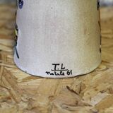 Giuseppe Mazzotti Albisola glazed ceramic soliflore vase