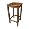 High wooden stool