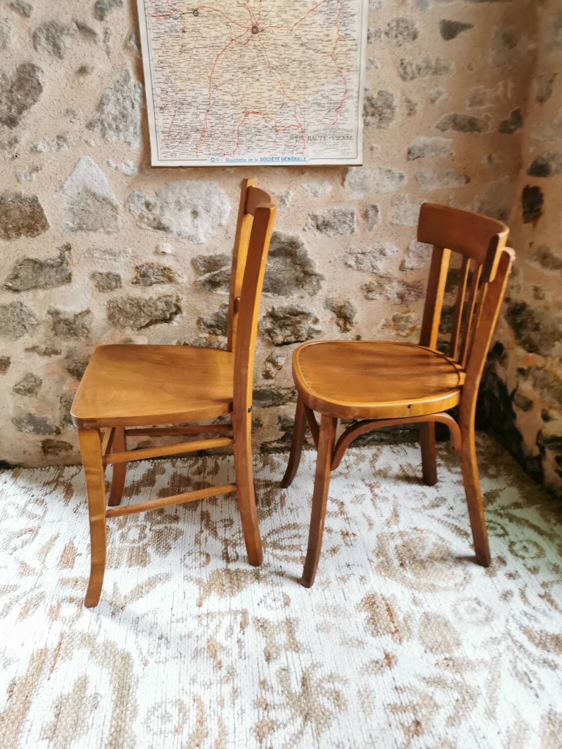 Duo of Bistro Chairs, Baumann