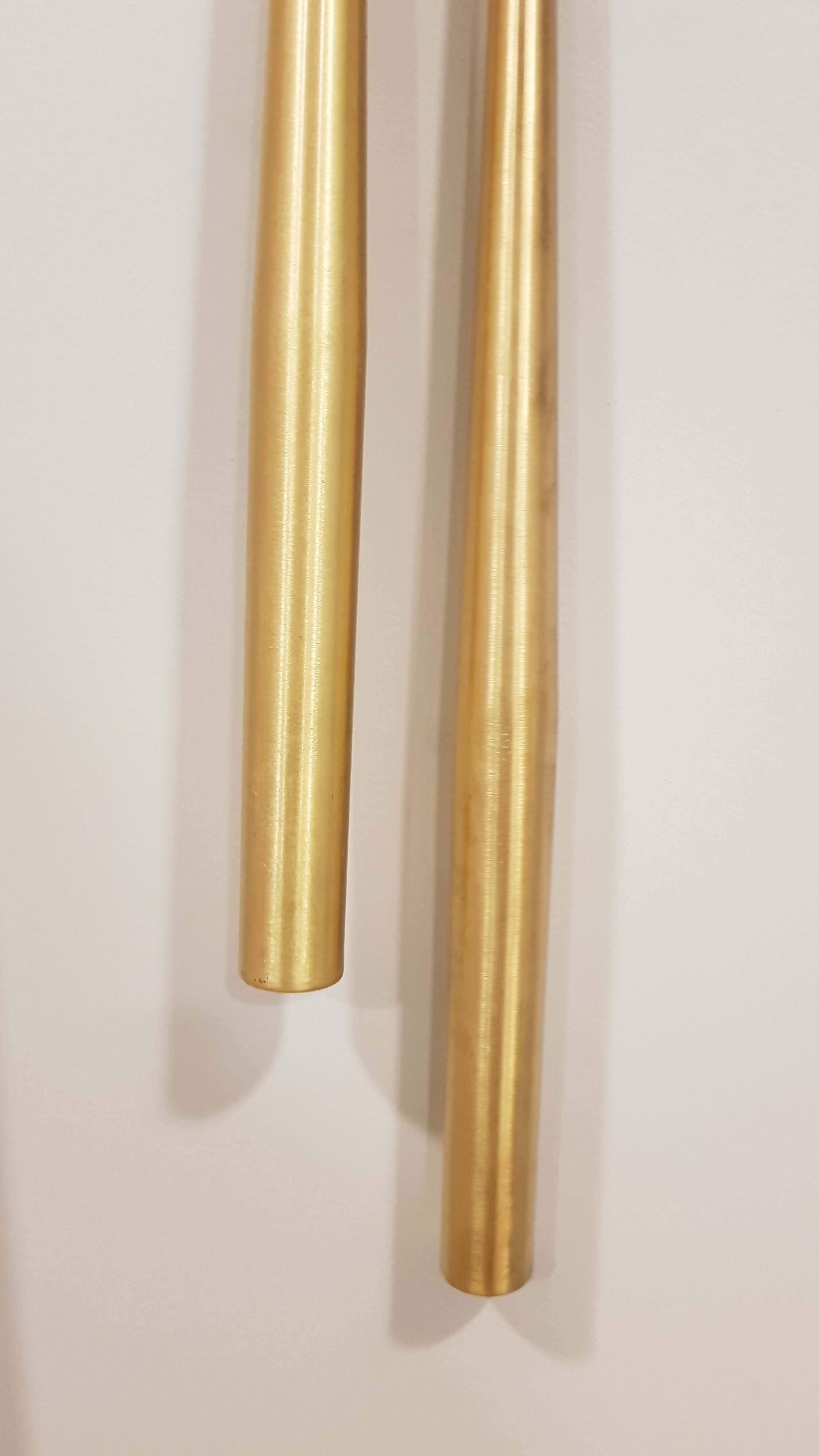 Pair of mid-century long pendants