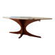 Table basse marbre/bois inspiration Hugues Poignant