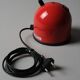Lampe de bureau flexible Stilplast, rouge et noir, Italie, années 1980
