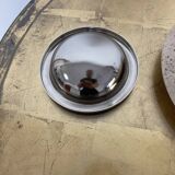 ASHTRAY in MARBLE and METAL CHROME Vintage circa 1970