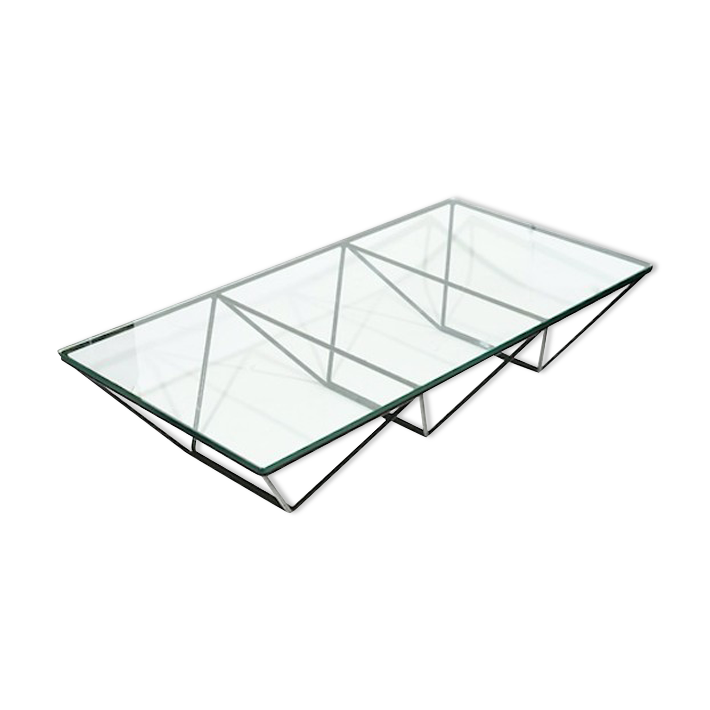 Glass coffee table