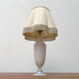 French opaline glass table lamp from the mid-century Sèvres, 1960s.