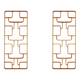 Ludvik Volak. Pair of shelves or partition screen. 1960s-70s.