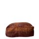 Vintage Berber pouf in handwoven wool