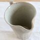 Vintage ceramic jug in taupe brown glaze