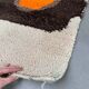 Pair of wool bedside rugs in Scandinavian style, 1970.