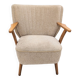 Beige cocktail armchair
