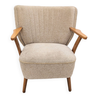 Beige cocktail armchair