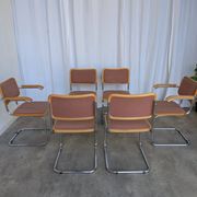 Set of 6 Vintage Cesca Chair by Bene Austria 1970s / Mid Century Chrome Din