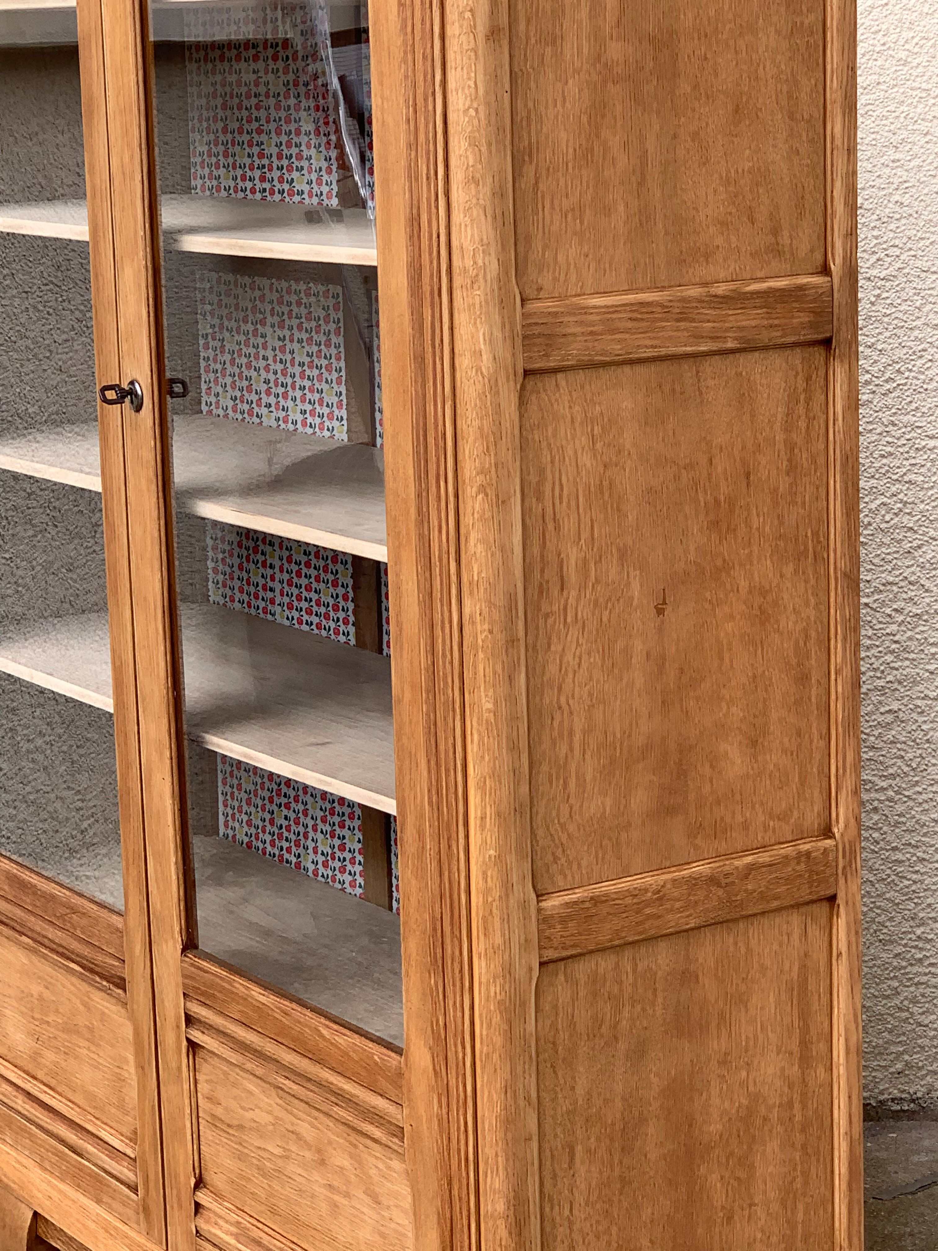 Parisian glazed wardrobe 1930 raw wood