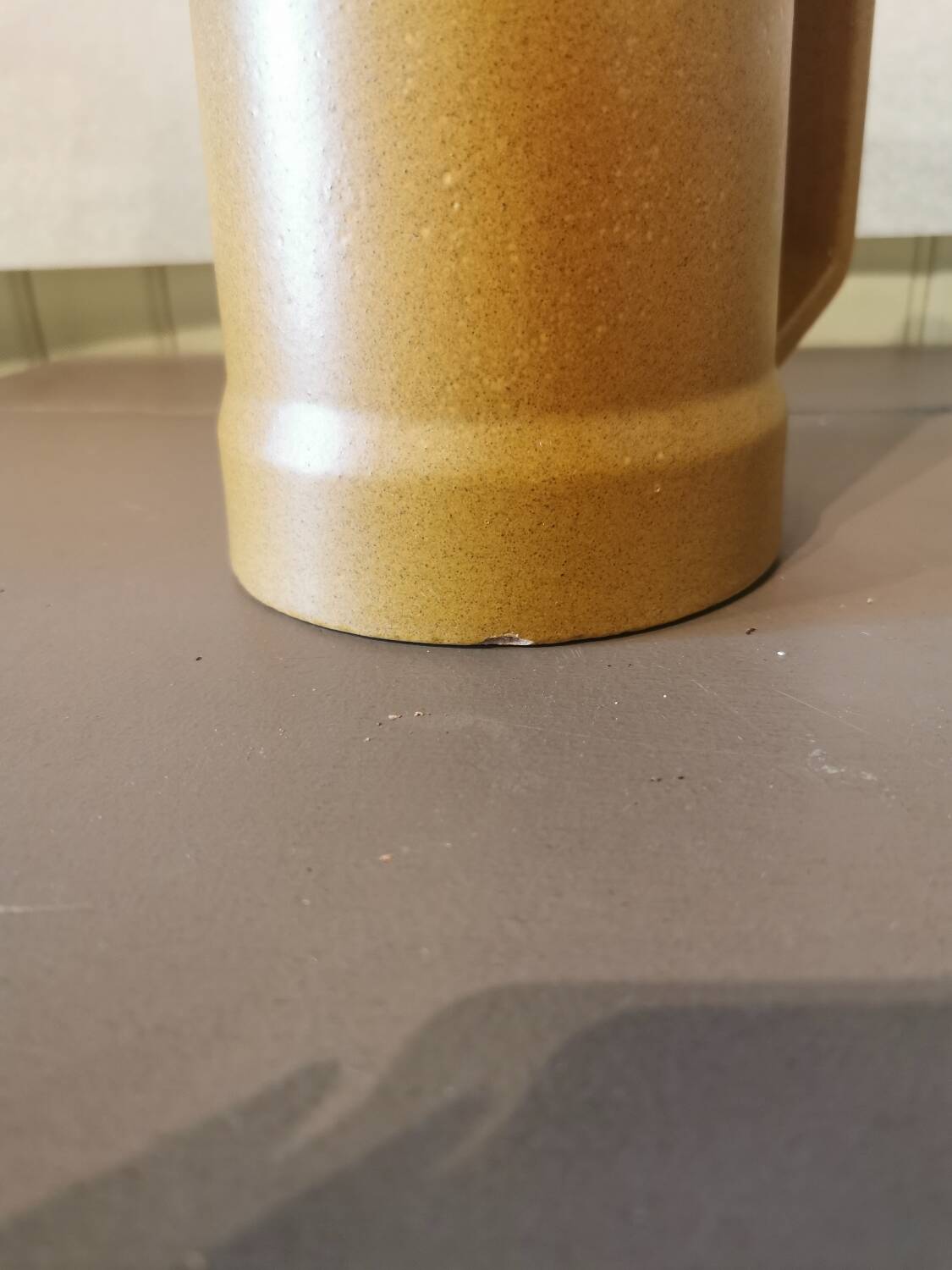 Vintage pitcher Sarreguemines 70s Stoneware