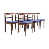 Set de 6 chaises en palissandre, Helge Sibast & Børge Rammerskov,, Danemark, 1960