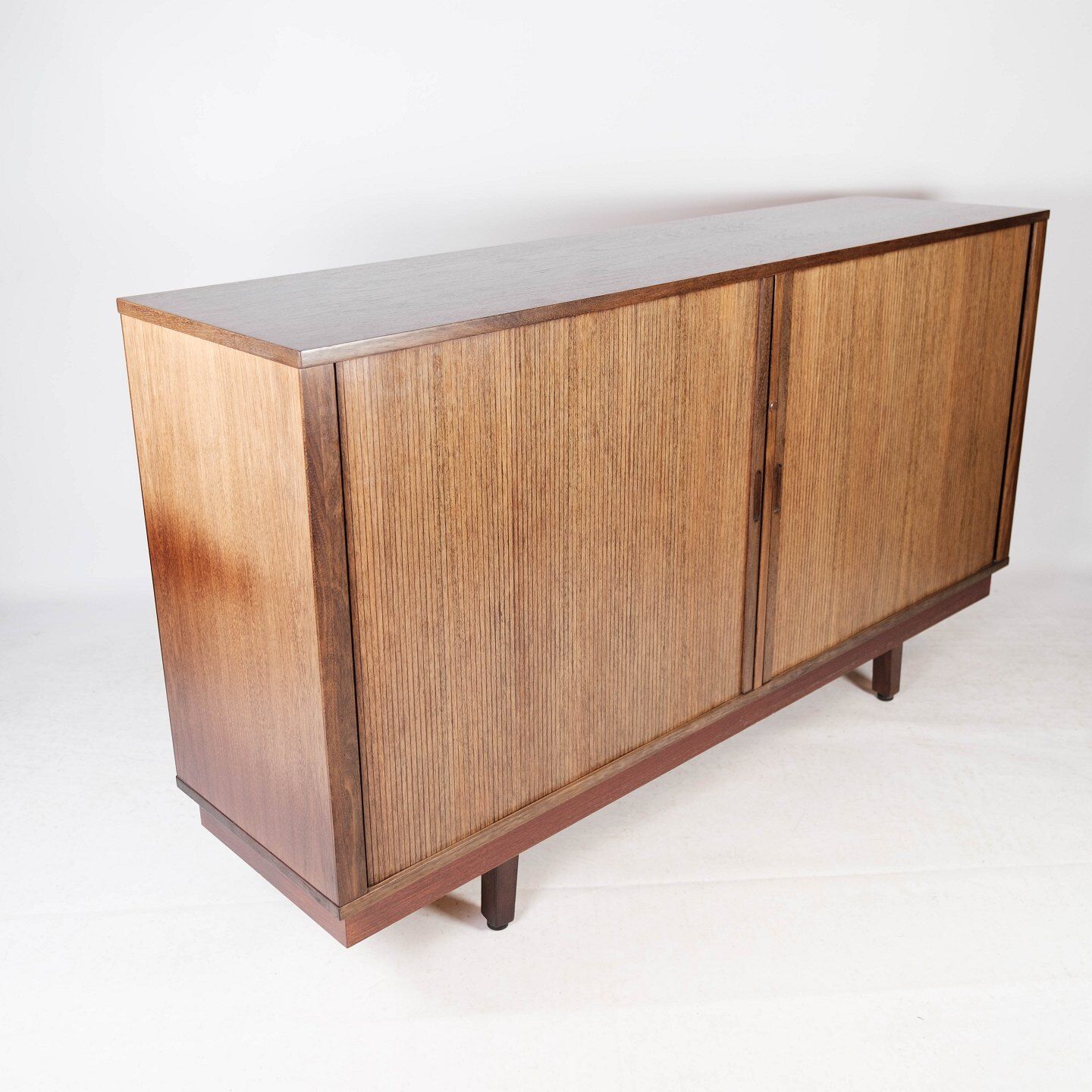 Low buffet with jealousies doors in rosewood from the 60s