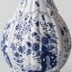 Antique Delft Style Blue and White Ceramic Table Lamp by Samson, circa 1880-1910