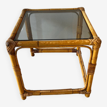 Small rattan coffee table