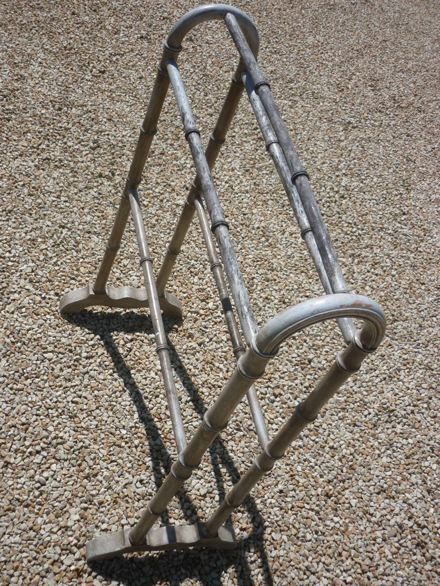 Old bamboo style towel rack from the 1900s