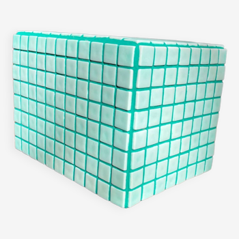 Cube vert en verre