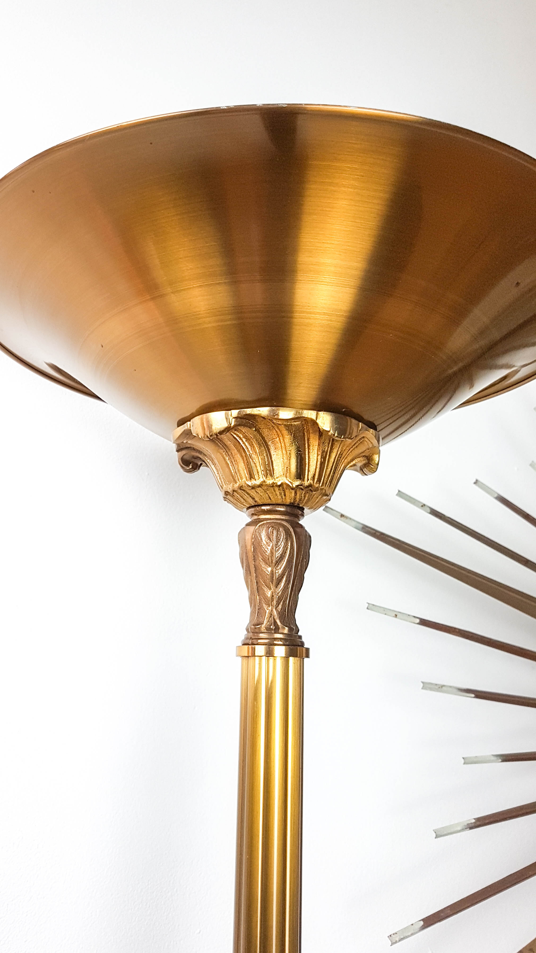 Golden halogen lamppost Louis XV Lucien Gau