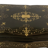 Cave a liqueur complète Napoléon III Marqueterie boulle Coffret ancien