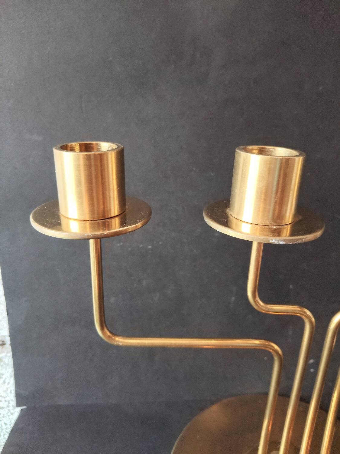 Vintage IKEA brass chandelier – 4 branches – 1990s