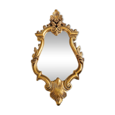 Vintage baroque style gold resin mirror