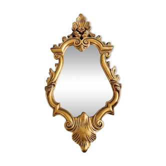 Miroir en résine doré vintage style baroque