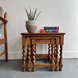 Set of 3 Oak Nesting Tables