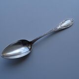 12 dessert spoons Apollo silver metal 1920 in case