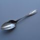 12 dessert spoons Apollo silver metal 1920 in case