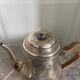 Antique Silver-Plated Metal Teapot Art Deco
