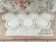 Set of 7 Limoges porcelain dinner plates by A. Vignaud
