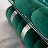 Living room, 2 armchairs and 3-seater sofa, OKAY model, Adriano Piazzesi, 1970