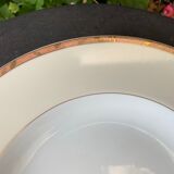 Hollow dish in limoges porcelain Guy Degrenne model vintage foliage