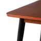 Vintage Scandinavian teak coffee table with castors
