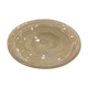 Plat rond en verre gris fumé